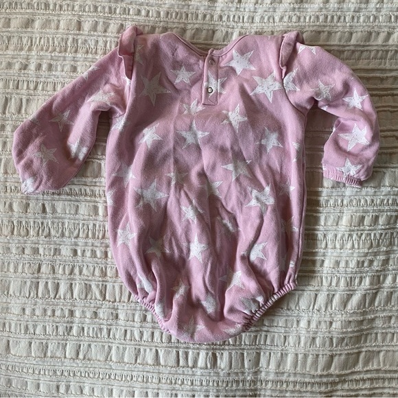 Grayson Mini light pink star bubble romper - Picture 4 of 4